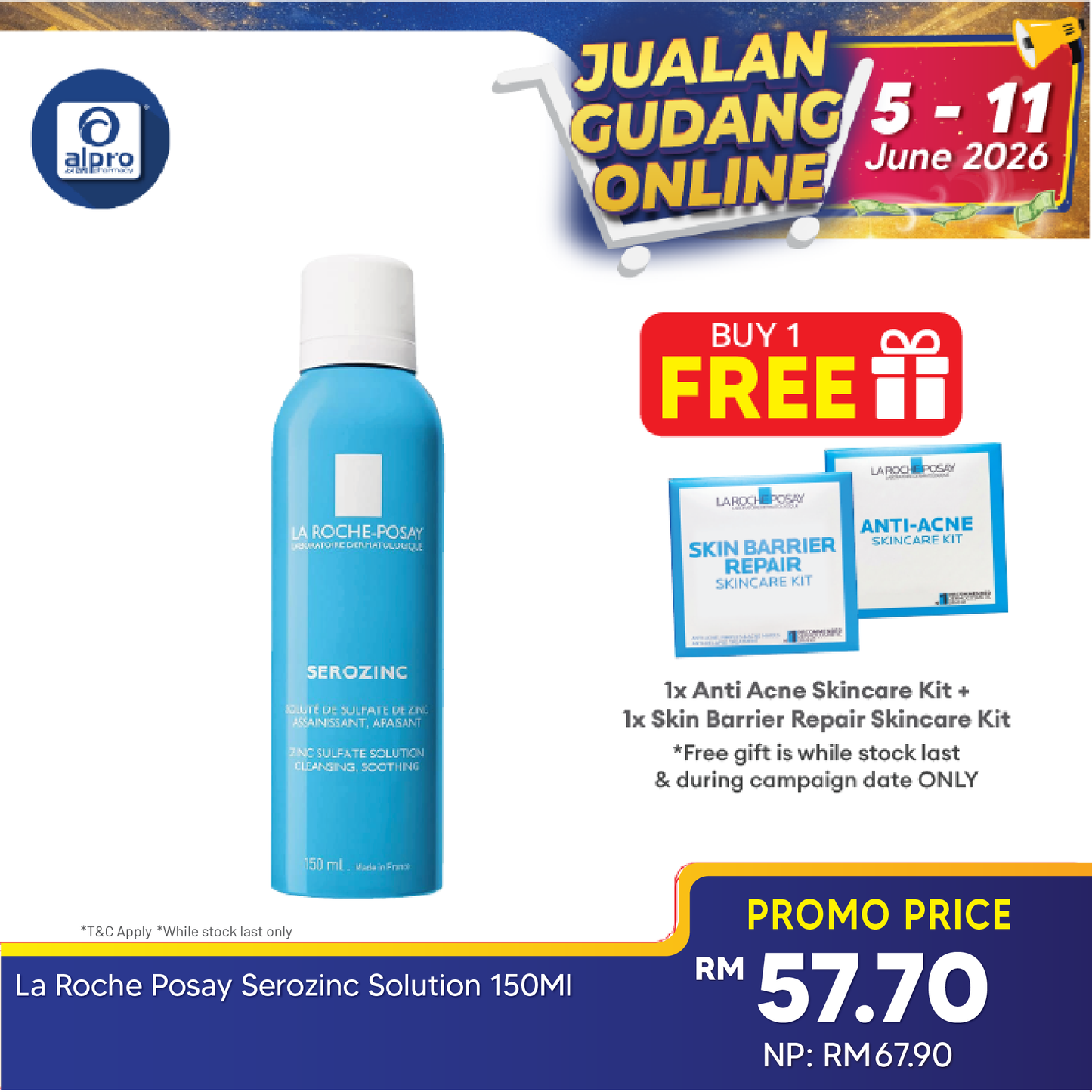 La Roche Posay Serozinc Solution 150ml La Roche Posay