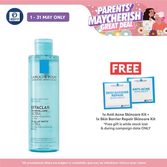 La Roche Posay Effaclar Micellar Water 200ml | Effectively Removes Impurities and Dirt La Roche Posay