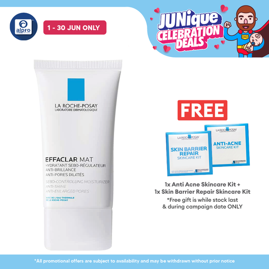 La Roche Posay Effaclar Mat Moisturiser 40ml | Mattifies Skin and Tightens Pores La Roche Posay