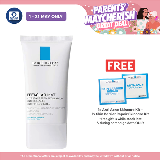 La Roche Posay Effaclar Mat Moisturiser 40ml | Mattifies Skin and Tightens Pores La Roche Posay