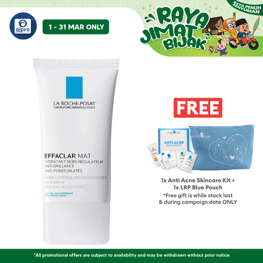 La Roche Posay Effaclar Mat Moisturiser 40ml | Mattifies Skin and Tightens Pores La Roche Posay