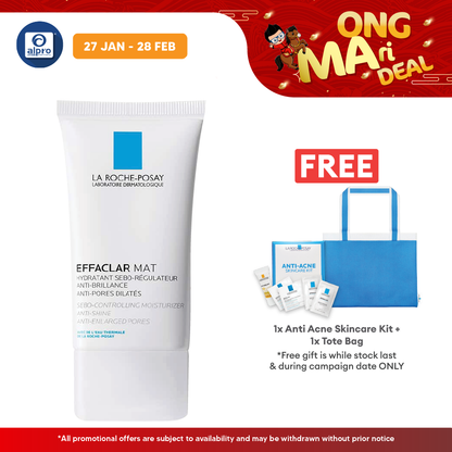 La Roche Posay Effaclar Mat Moisturiser 40ml | Mattifies Skin and Tightens Pores Alpro Pharmacy