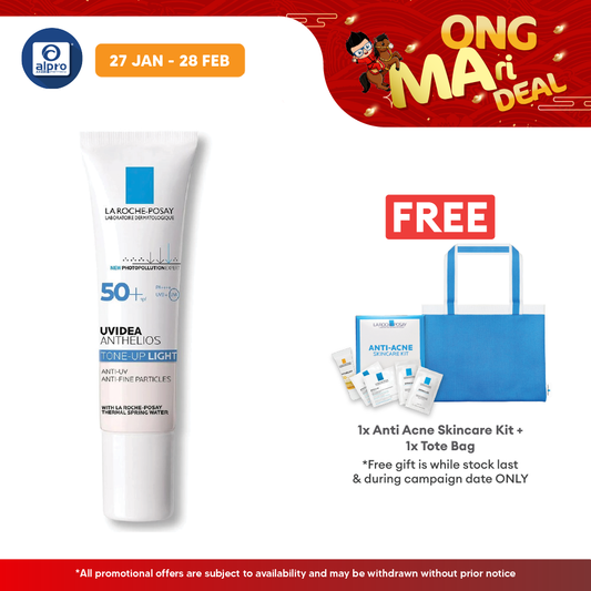 La Roche Posay UVidea Tone-up Light Cream 30ml | Instanly Brightens Alpro Pharmacy