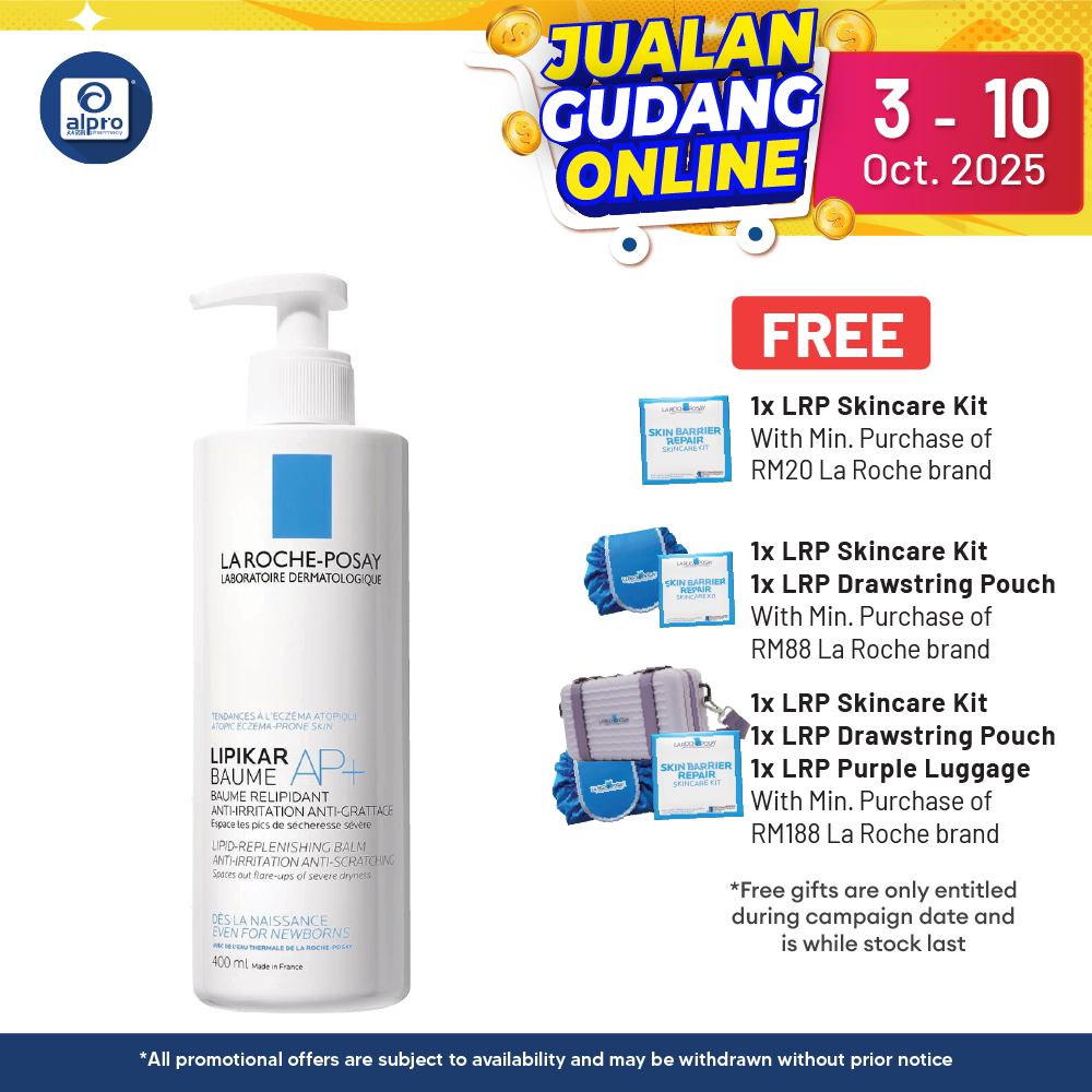 La Roche Posay Lipikar Baume Ap+ Body Moisturise 400ml Alpro Pharmacy