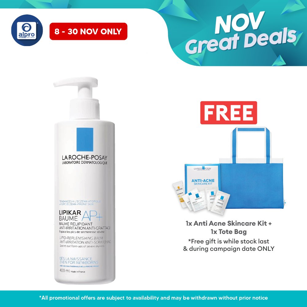 La Roche Posay Lipikar Baume Ap+ Body Moisturise 400ml Alpro Pharmacy