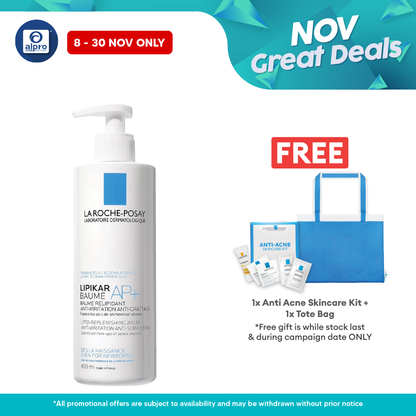 La Roche Posay Lipikar Baume Ap+ Body Moisturise 400ml Alpro Pharmacy