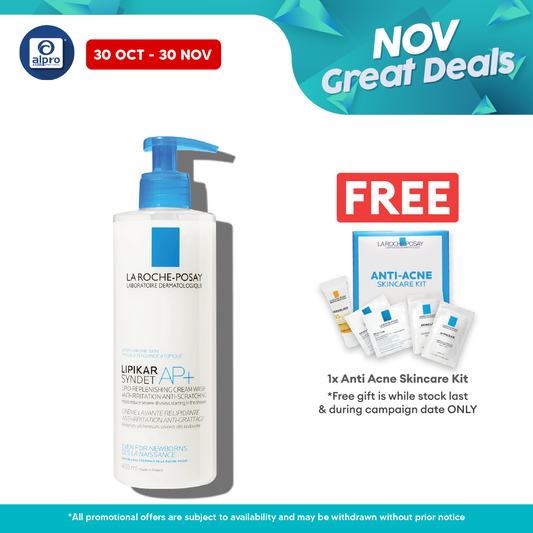 La Roche Posay Lipikar Syndet Ap+ Body Wash 400ml Alpro Pharmacy