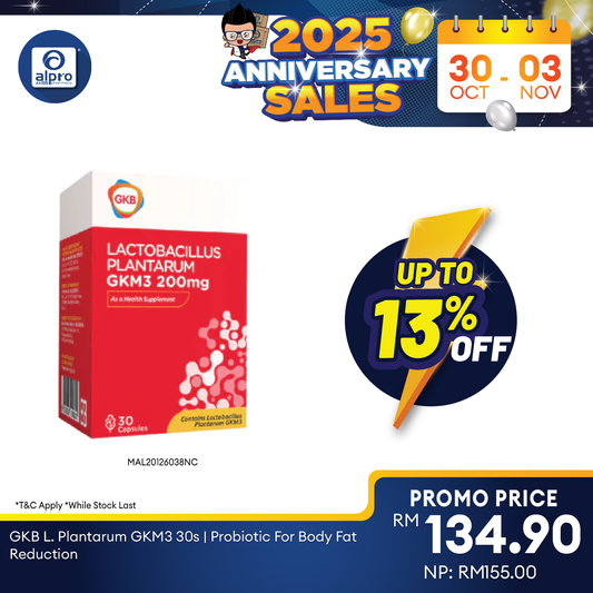 GKB L. Plantarum GKM3 30s | For Weight Loss GKB
