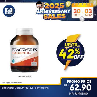 Blackmores Calcium+D3 120s | Bone Health Blackmores