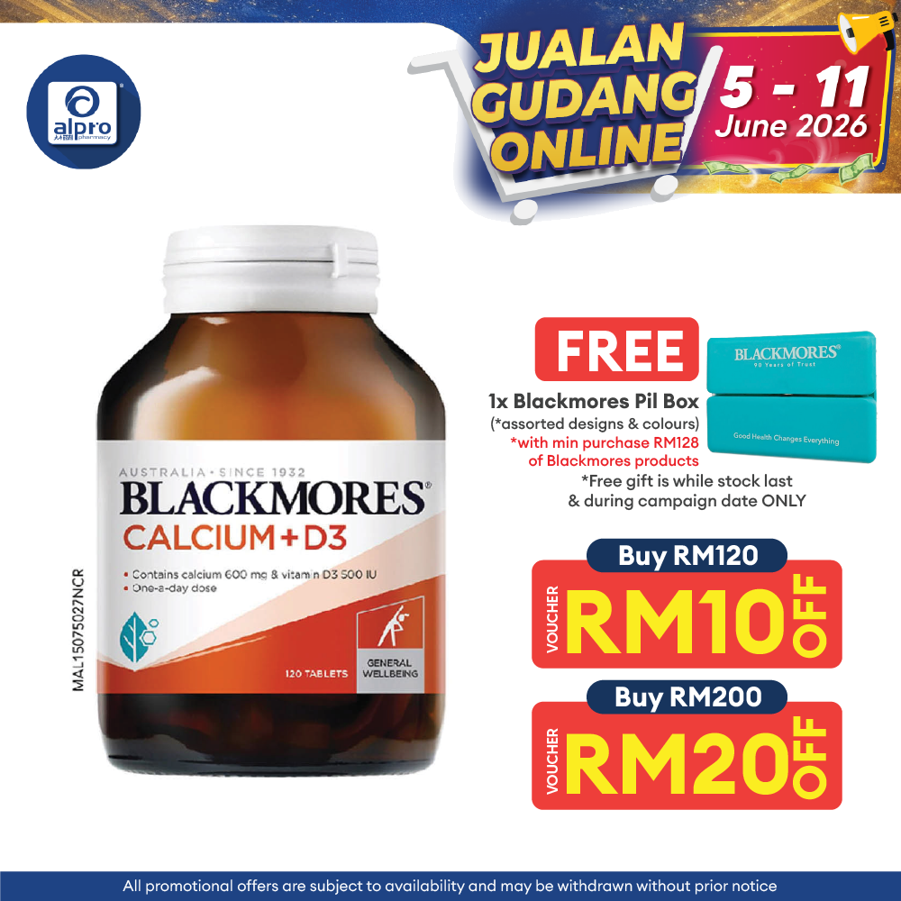 Blackmores Calcium+D3 120s | Bone Health Blackmores