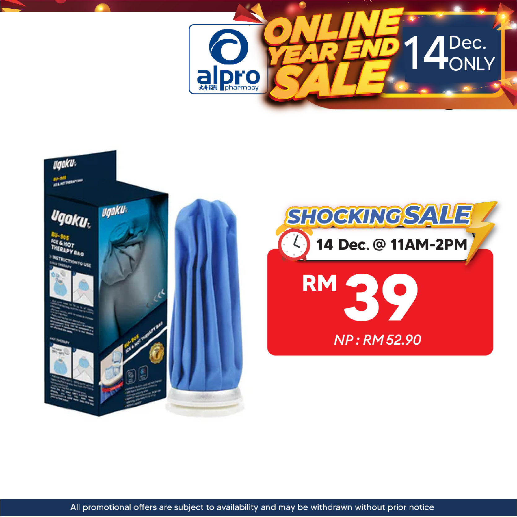 Ugoku Ice & Hot Therapy Bag | Reusable & Leak Proof Ugoku