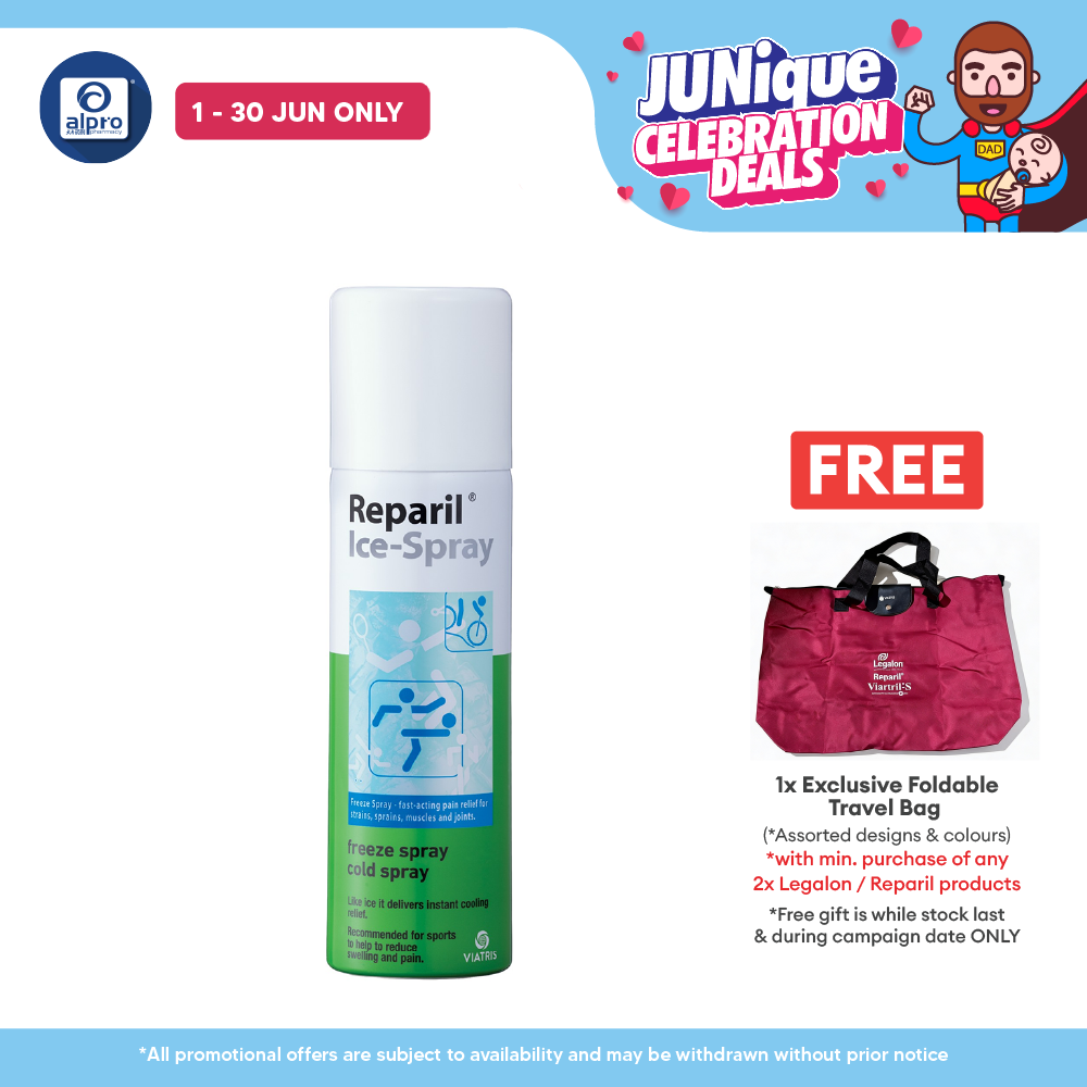 Reparil Ice Spray 200mL | Delivers Instant Cooling Sensation Reparil
