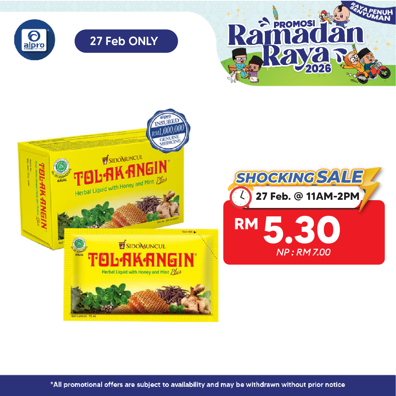 Sidomuncul Tolak Angin Herbal Liquid With Honey & Mint 15ml 5s Sidomuncul