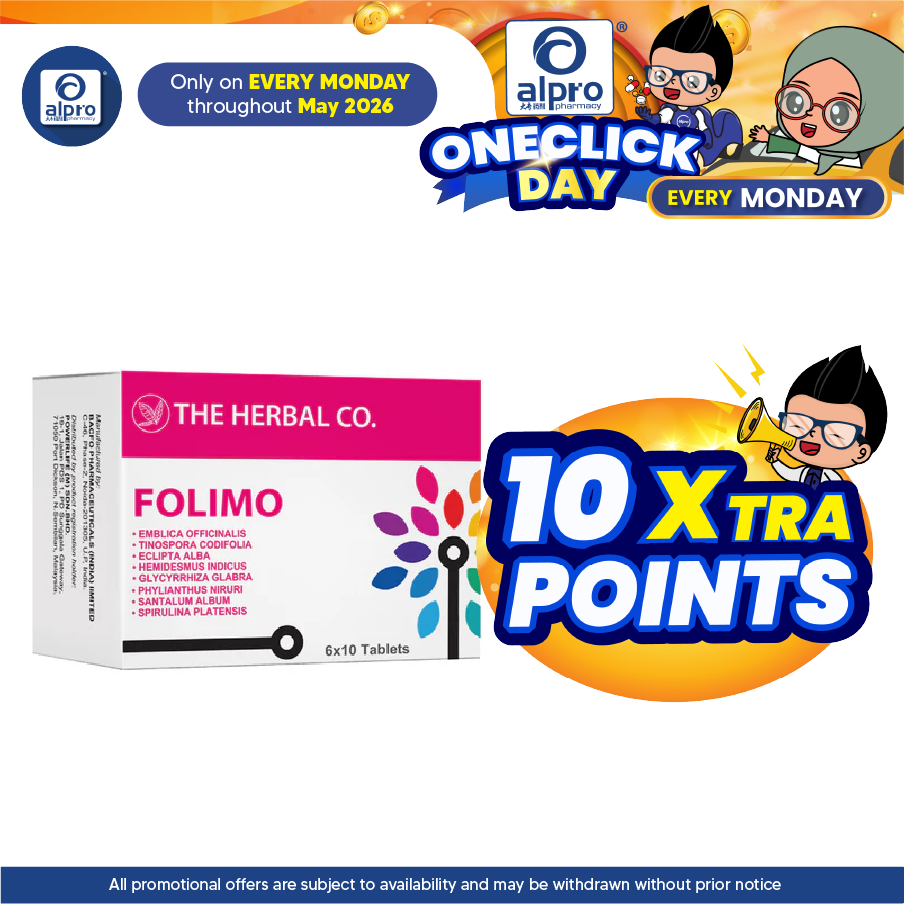 THC Folimo 6x10 Tablets | Hair Growth Supplement The Herbal Co