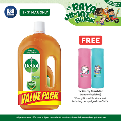 Dettol Antiseptic Liquid 1liter with Free 250ml | Helps Protect Against Harmful Bacteria Dettol