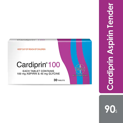 Cardiprin 100mg 3x30s | Reduce Heart Risk Attack and Stroke Cardiprin
