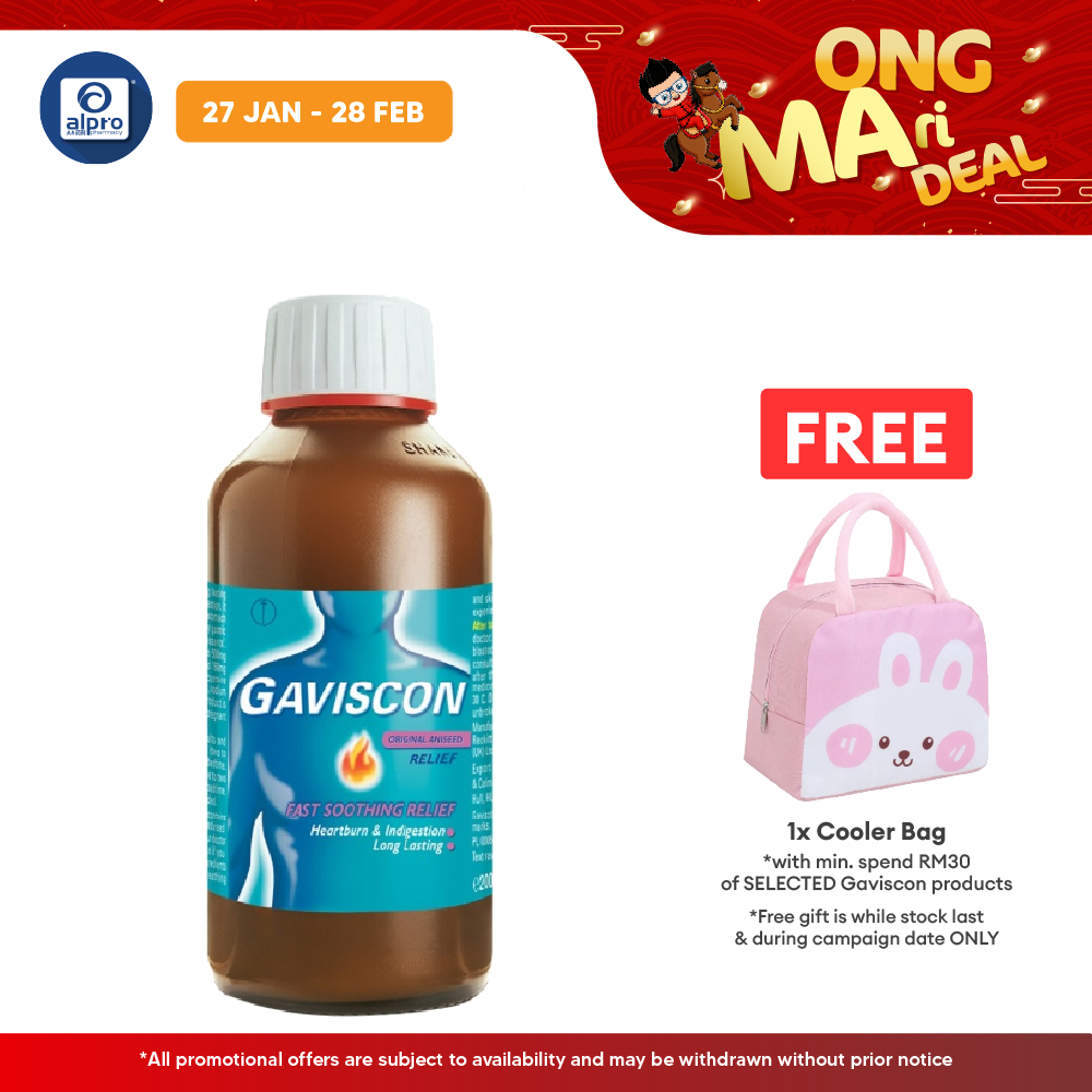 Gaviscon Liquid Peppermint 200ml | Soothes and Cools the Oesophagus Gaviscon