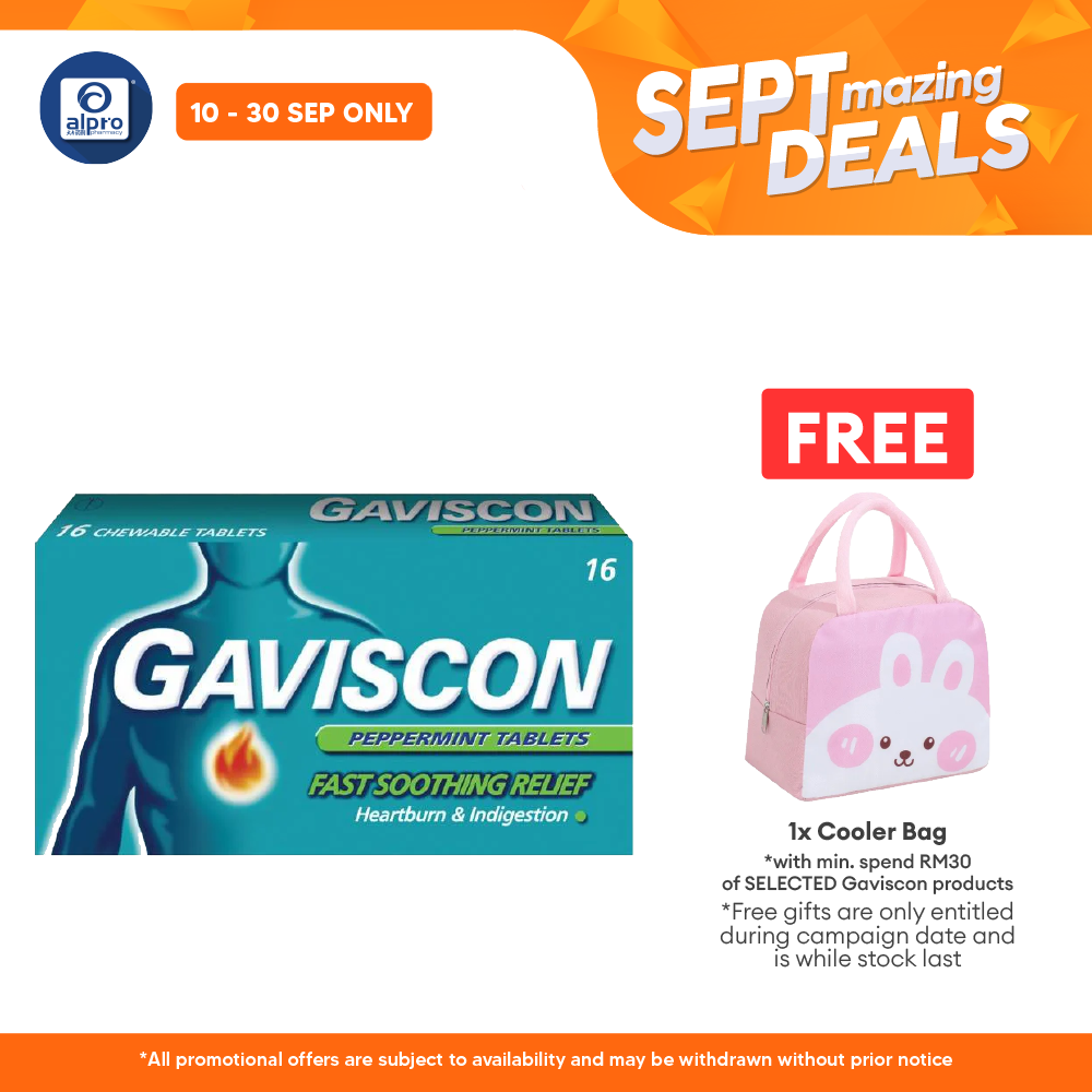Gaviscon Peppermint Tabs 250mg 16s Alpro Pharmacy