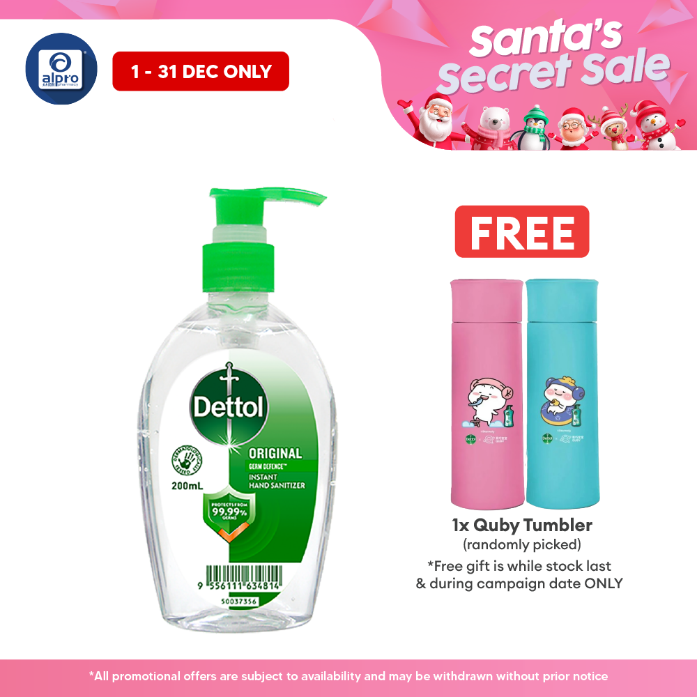 Dettol Instant Hand Sanitizer Original 200ml | Kills 99.99% of Germs, Virus & Bacteria Dettol