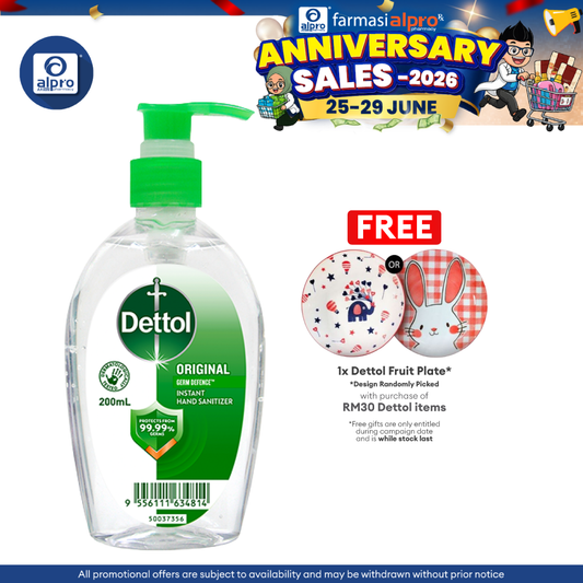 Dettol Instant Hand Sanitizer Original 200ml | Kills 99.99% of Germs, Virus & Bacteria Dettol