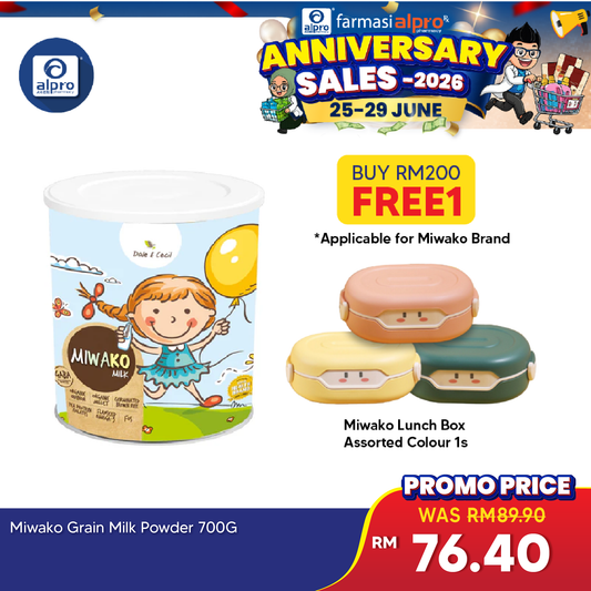 Miwako Grain Plant-based Nutrition Children's Milk Formula 700g | For Age 1 Year Old & Above Miwako