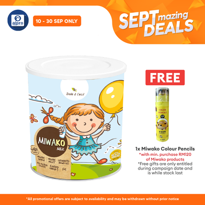 Miwako Grain Plant-based Nutrition Children's Milk Formula 700g | For Age 1 Year Old & Above Alpro Pharmacy