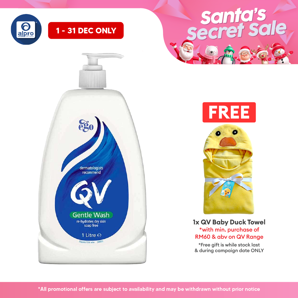 Ego QV Gentle Wash 1kg l For Dry To Very Dry Skin Wash Yolu