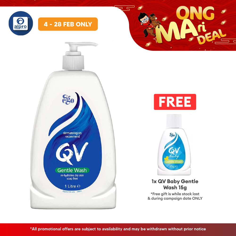 Ego QV Gentle Wash 1kg l For Dry To Very Dry Skin Wash Yolu
