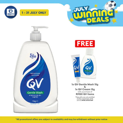 Ego QV Gentle Wash 1kg l For Dry To Very Dry Skin Wash QV