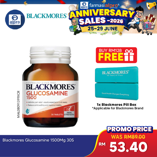 Blackmores Glucosamine 1500mg 30s | Joint Health Blackmores