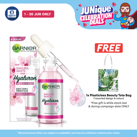 Garnier Sakura White Pinkish Booster Serum 30ml | Hydrate and Brighten Alpro Pharmacy