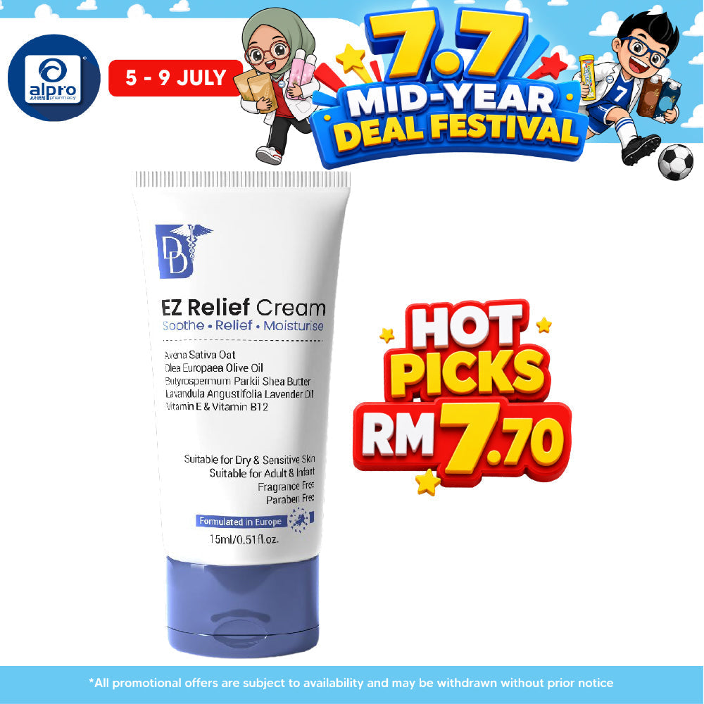 Travel Pack Dd Ecz Relief Cream 15ml | Cream For Dry, Itchy Skin DD