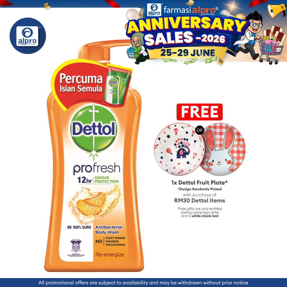 Dettol Shower Gel Re-energize 950ml + 250ml Dettol