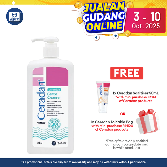 Ceradan Gentle Cleanser 280ml Alpro Pharmacy