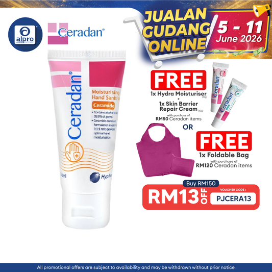 Ceradan Moisturising Hand Sanitiser 50ml Ceradan