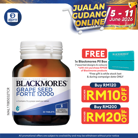 Blackmores Grape Seed Forte 1200mg 30s | General Well-being Blackmores