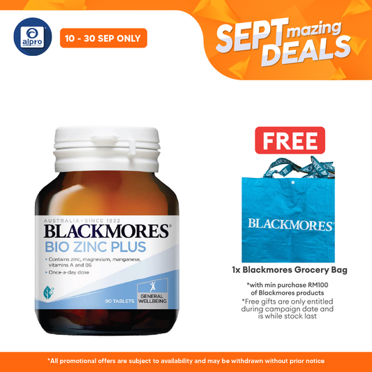 Blackmores Bio Zinc Plus 90s | Well-being Blackmores
