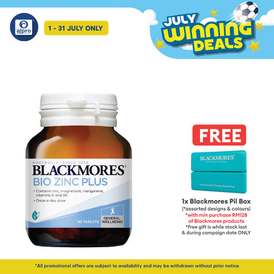 Blackmores Bio Zinc Plus 90s | Well-being Blackmores