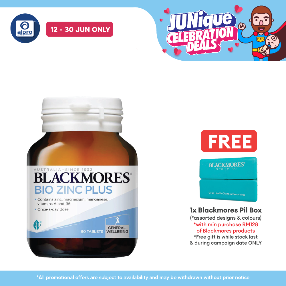 Blackmores Bio Zinc Plus 90s | Well-being Blackmores