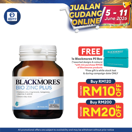 Blackmores Bio Zinc Plus 90s | Well-being Blackmores