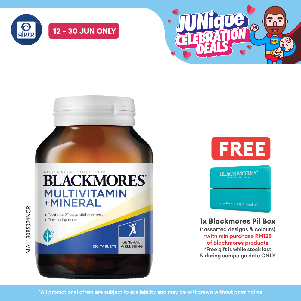 Blackmores Multivitamins + Minerals 120s | General Well-being Blackmores