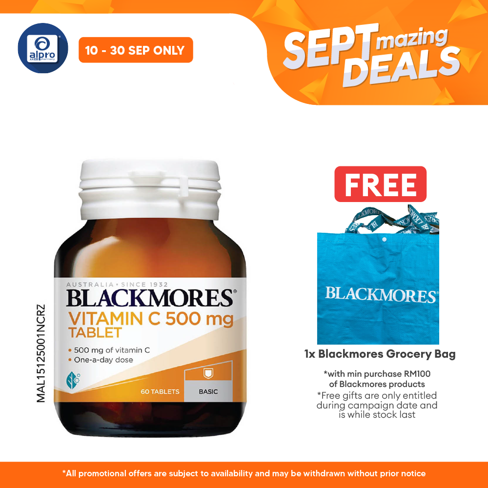 Blackmores Vitamin C 500mg 60s | Helps to Support Blood Vessels Blackmores