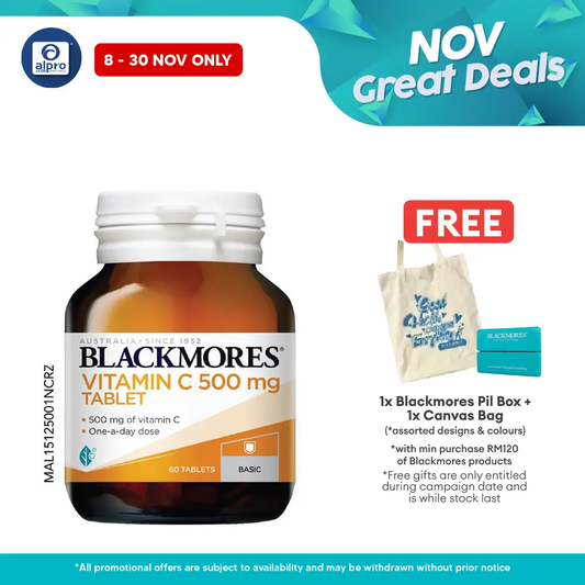 Blackmores Vitamin C 500mg 60s | Helps to Support Blood Vessels Blackmores