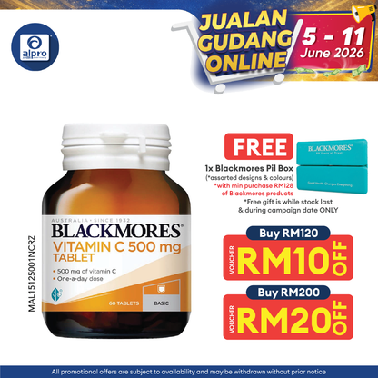 Blackmores Vitamin C 500mg 60s | Helps to Support Blood Vessels Blackmores