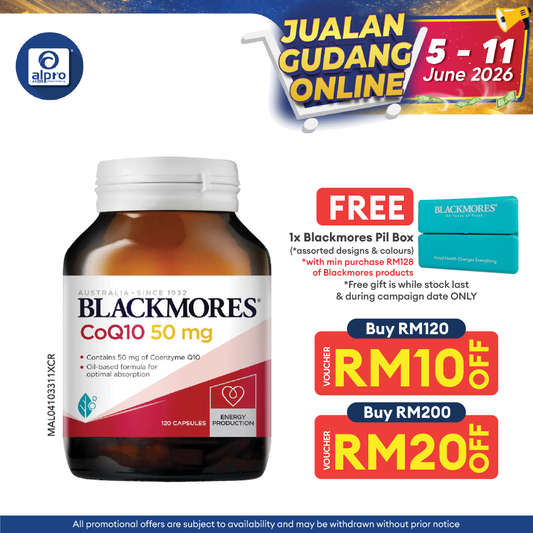 Blackmores CoQ10 50mg 120s | Heart Health Blackmores