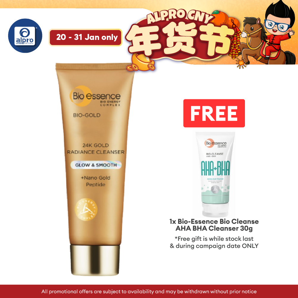 Bio-Essence Bio-Gold Radiance Cleanser 100g | Instantly Refresh and Hydrates Skin