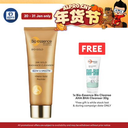 Bio-Essence Bio-Gold Radiance Cleanser 100g | Instantly Refresh and Hydrates Skin