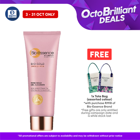 Bio-essence Bio-gold Rose Gold Cleanser 100g | Provides Instant Brightening Alpro Pharmacy