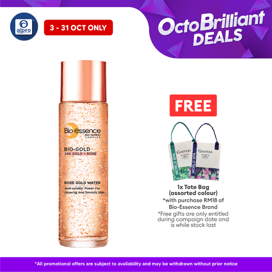 Bio-essence Bio-gold Rose Gold Water 100ml | Keeps Skin Refreshed and Rejuvenated Bio essence