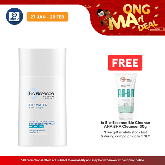 Bio-essence Bio-water Hydrating Sunscreen Spf50+ 40ml Alpro Pharmacy
